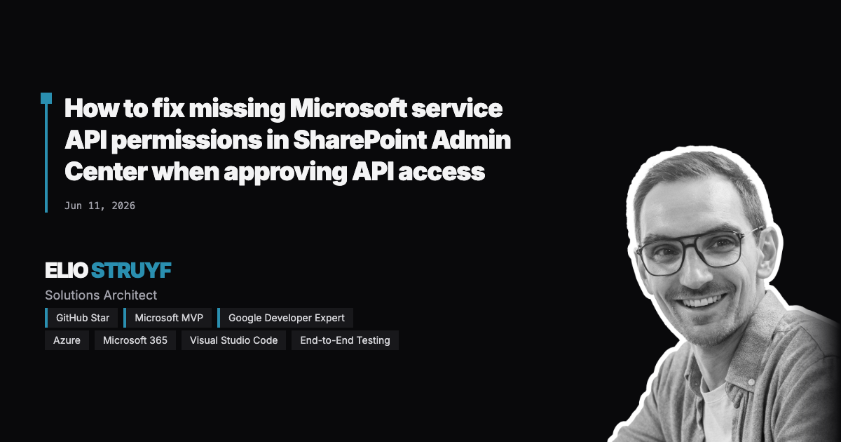Fix invalid Microsoft service API permissions in SharePoint