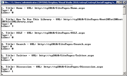 Reflection GetTags Method Result