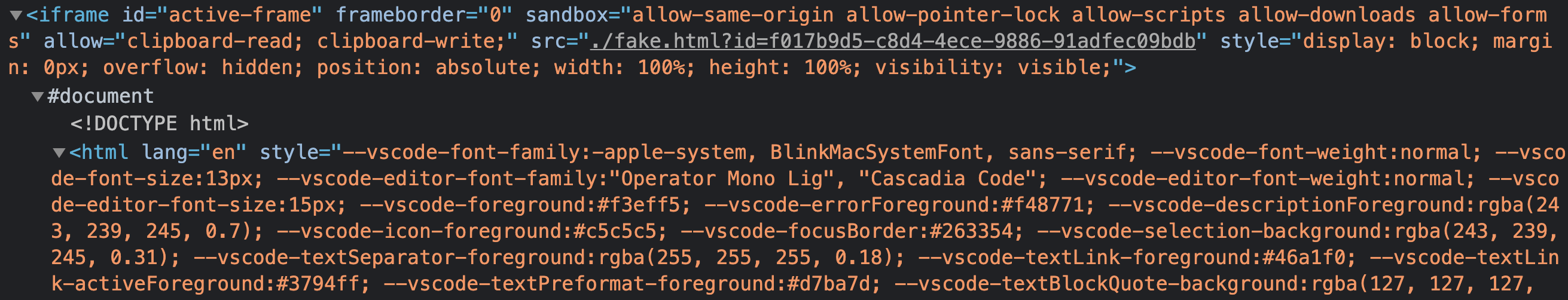 CSS Variables passed on the HTML element